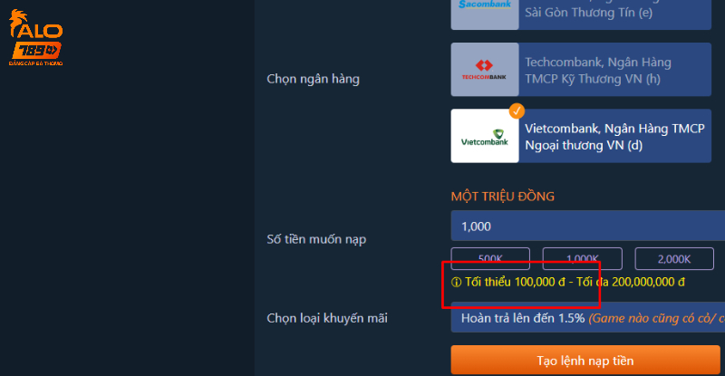 NẠP TIỀN ALO789